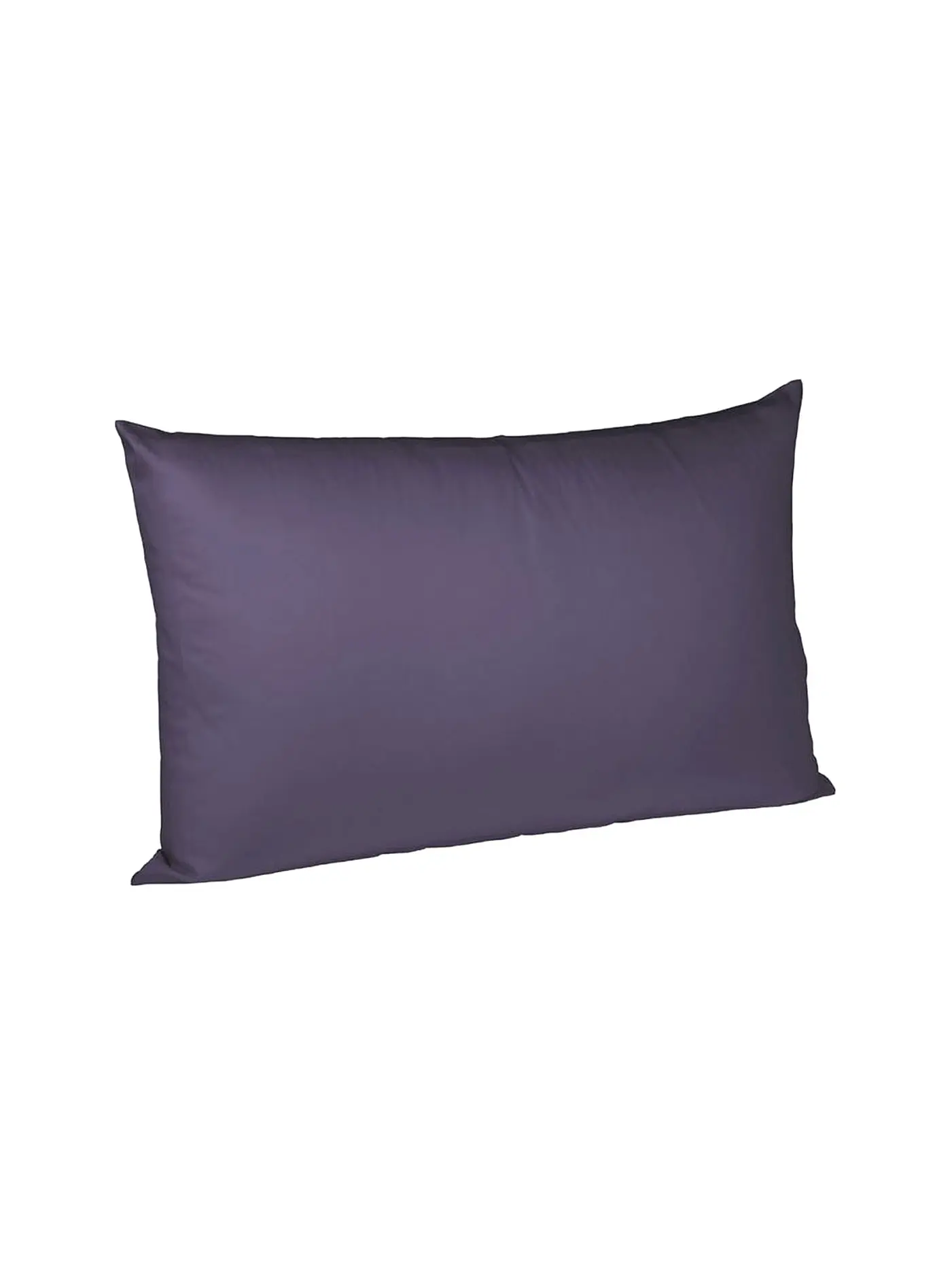 FLEURESSE | Satin Kissenbezug Royal Uni 2er 40x40cm Weiss | lila
